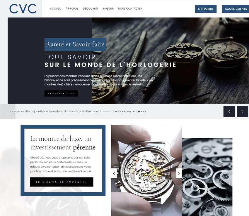 Página web de CVC