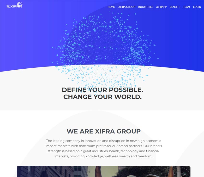Página web de Xifra Group