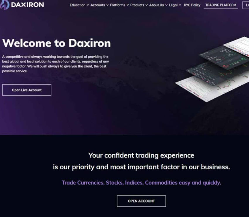 Página web de Daxiron