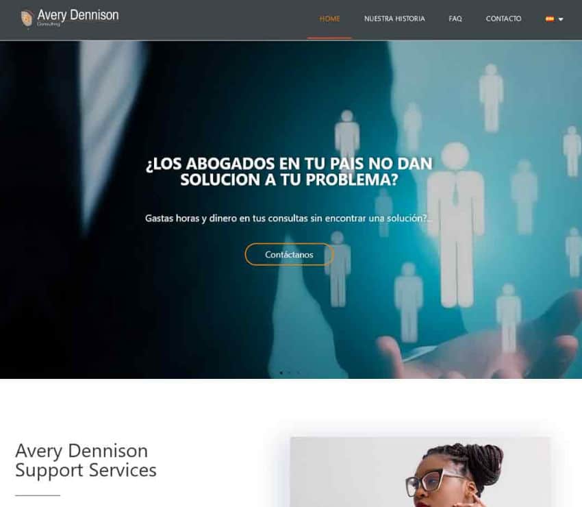 Página web de Avery Dennison Consultance