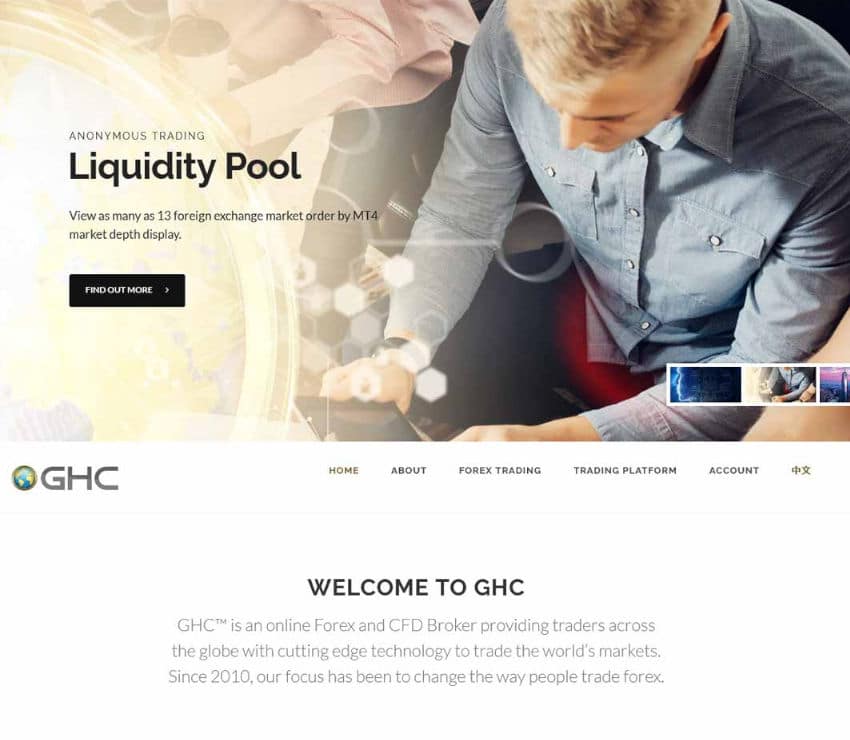 Página web de GHC Trades