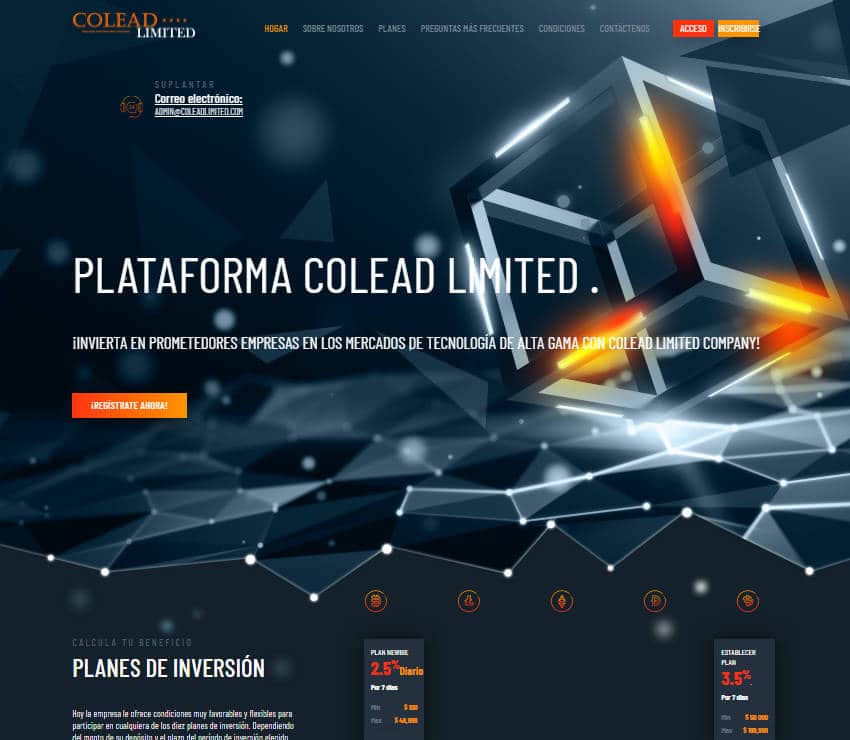 Página web de Colead Limited