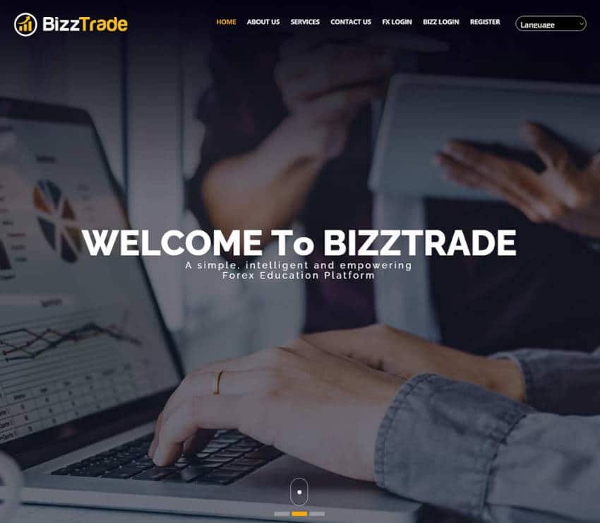 Página web de BizzTrade