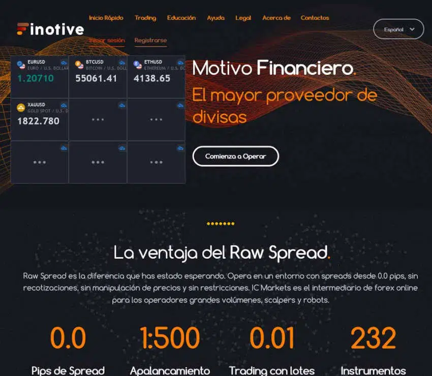 Página web de Finotive