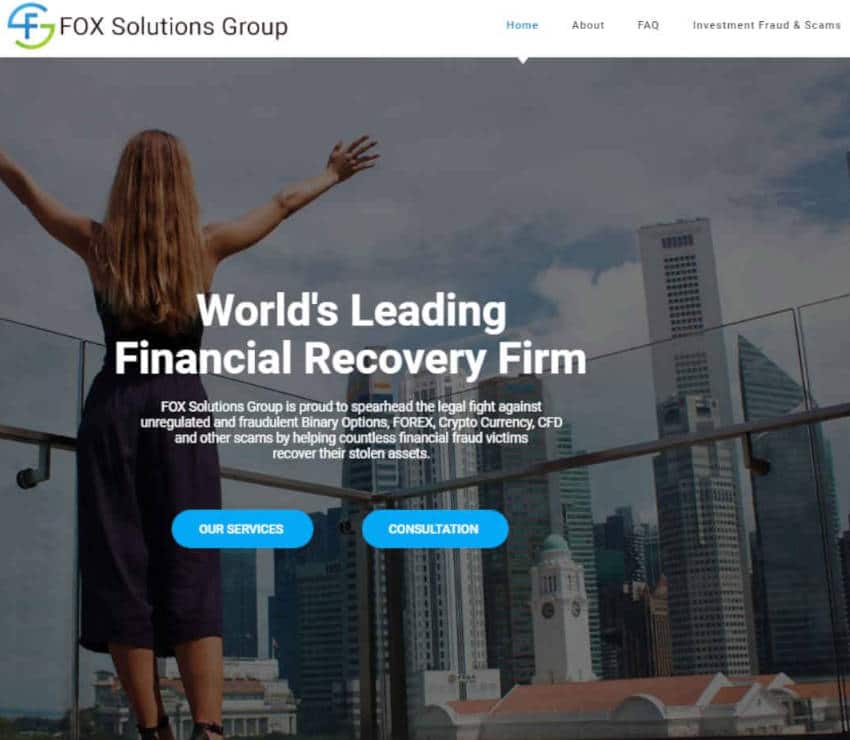 Página web de FOX Solutions Group