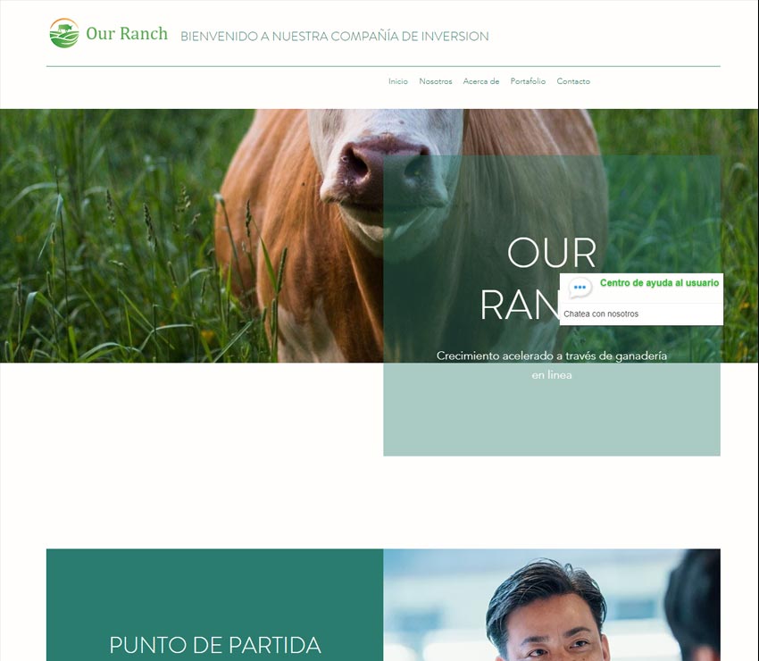 Página web de Our Ranch