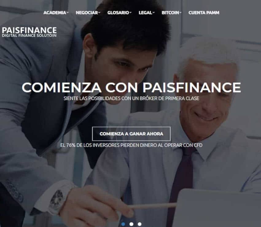 Página web de PaisFinance