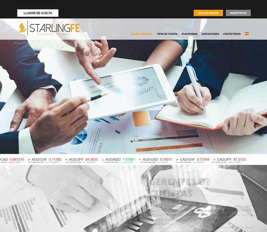 Página web de Starlingfe