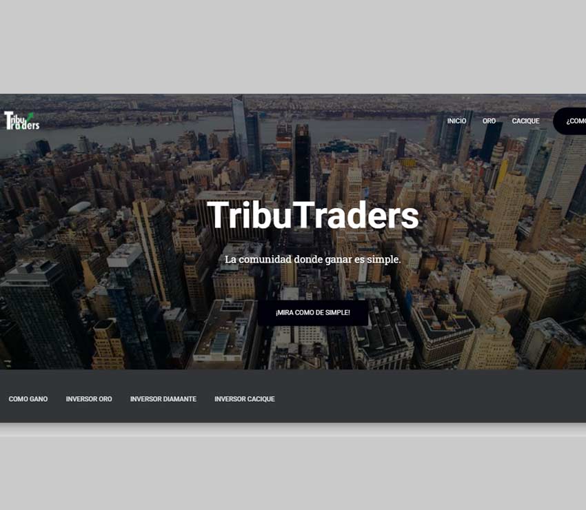 Página web de TribuTraders