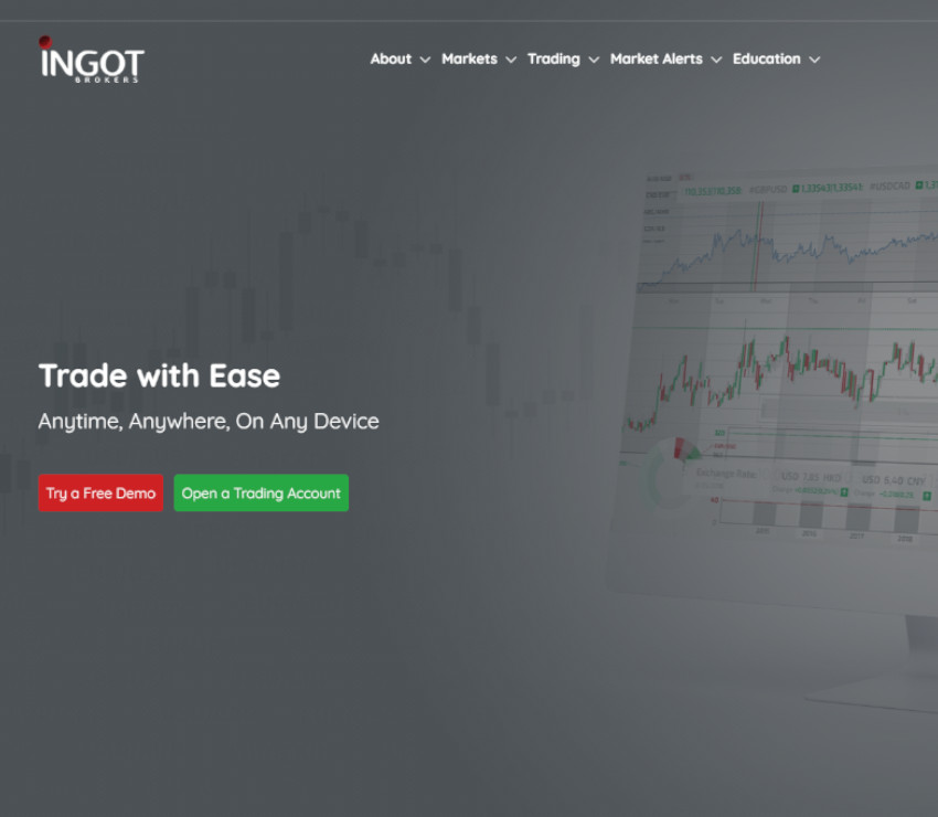 Página web de INGOT Brokers
