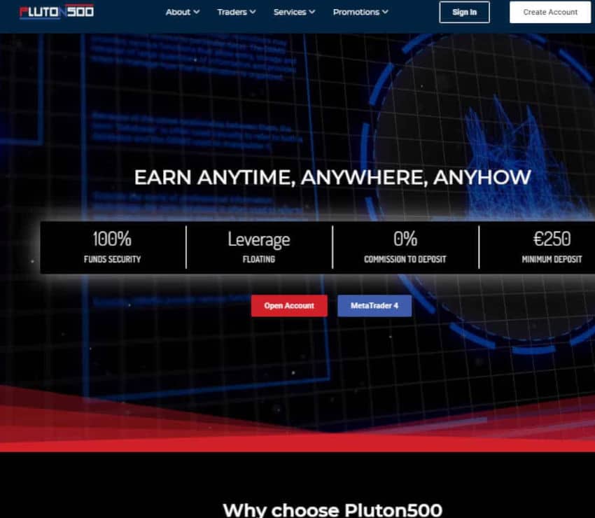 Página web de Pluton500