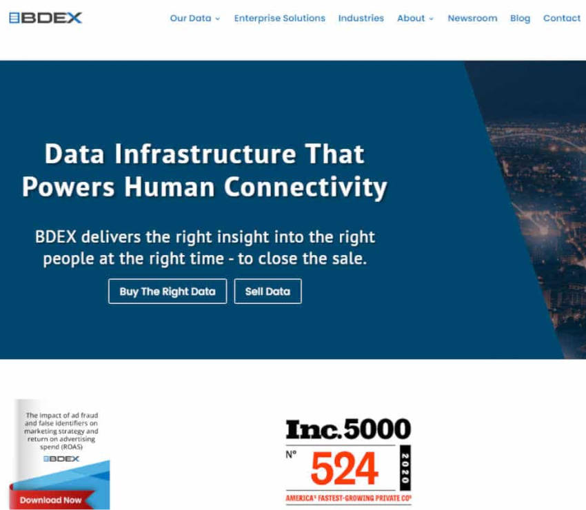 Página web de BDEX
