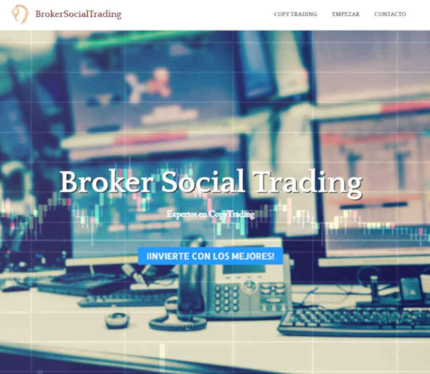 Página web de Broker Social Trading