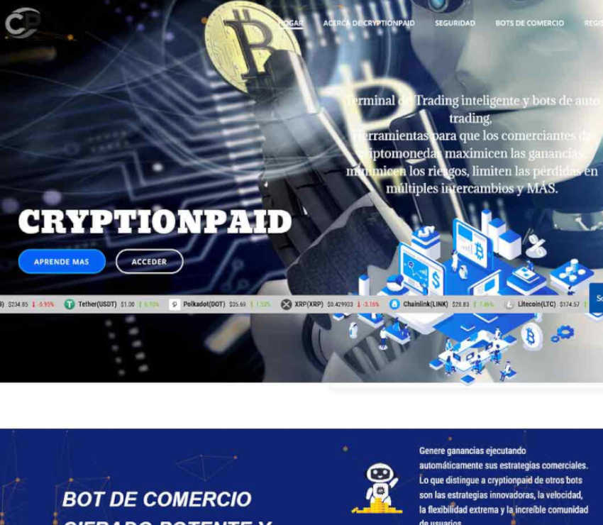 Página web de Cryptionpaid