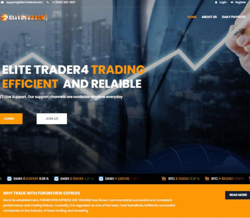 Página web de Elite Trader4