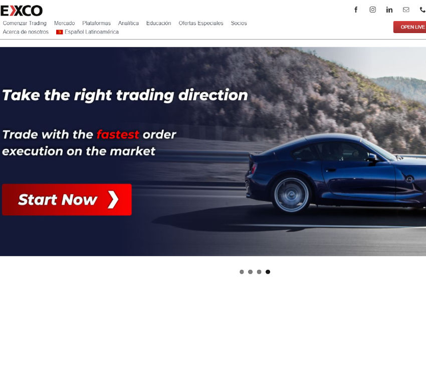 Página web de EXCO