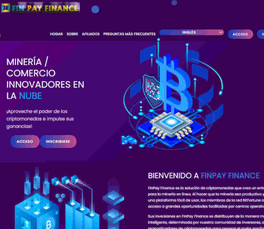 Página web de FinPay Finance