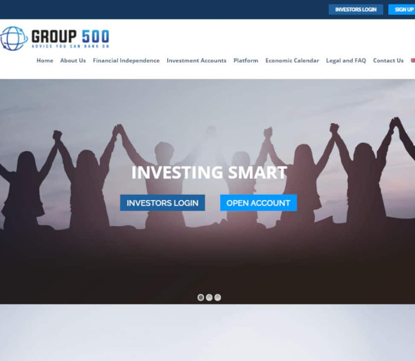 Página web de Group 500