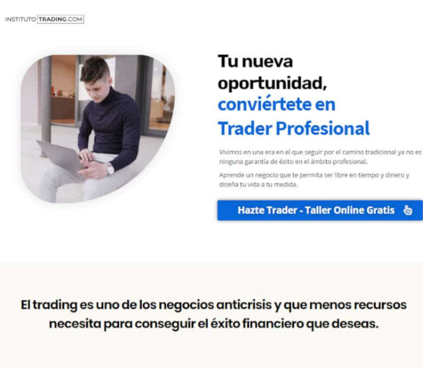 Página web de Instituto Trading