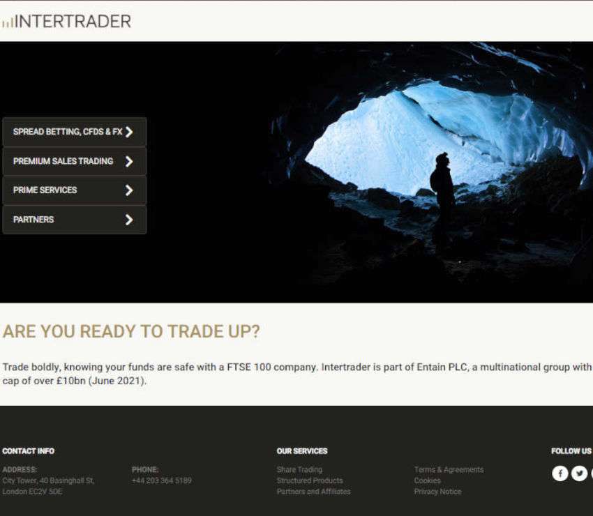 Página web de Intertrader