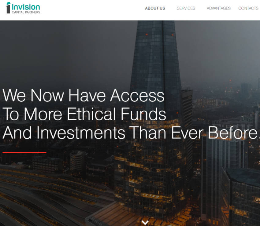 Página web de Invision Capital Partners