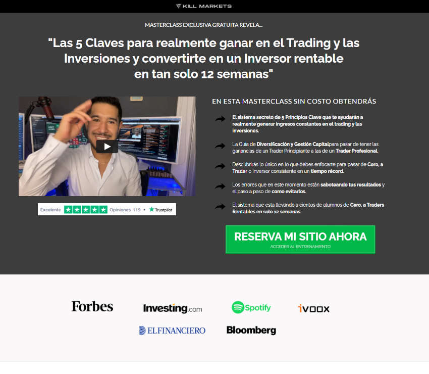 Página web de Cero a Trader