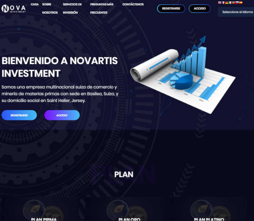 Página web de Novartisinvest