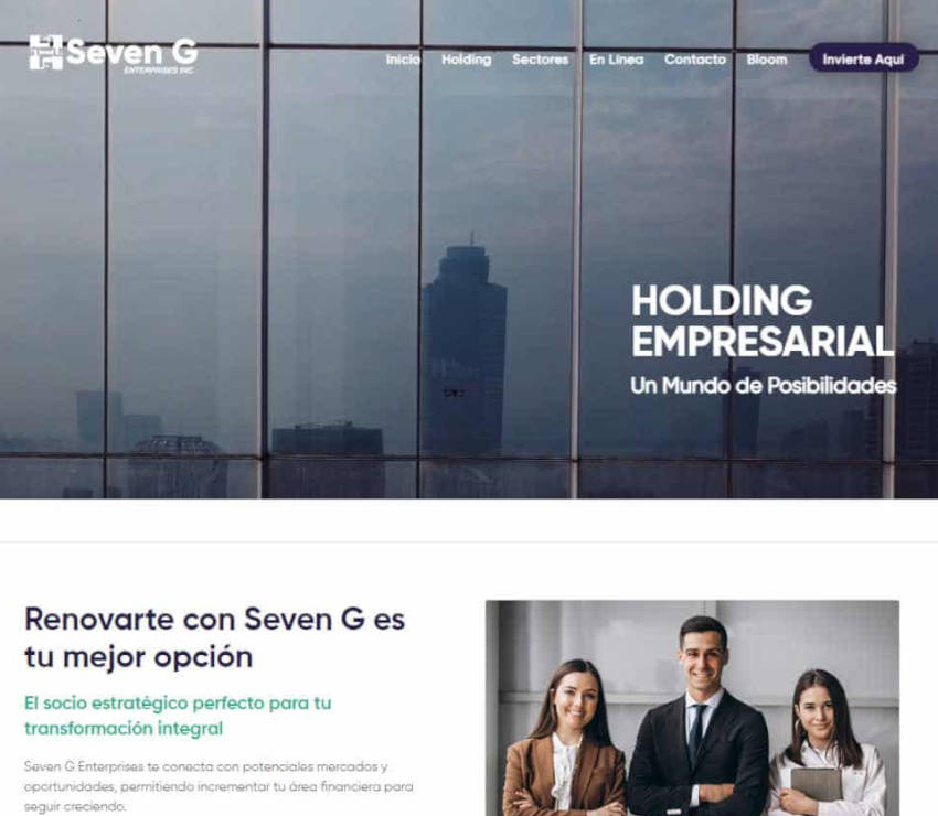 Página web de Seven G