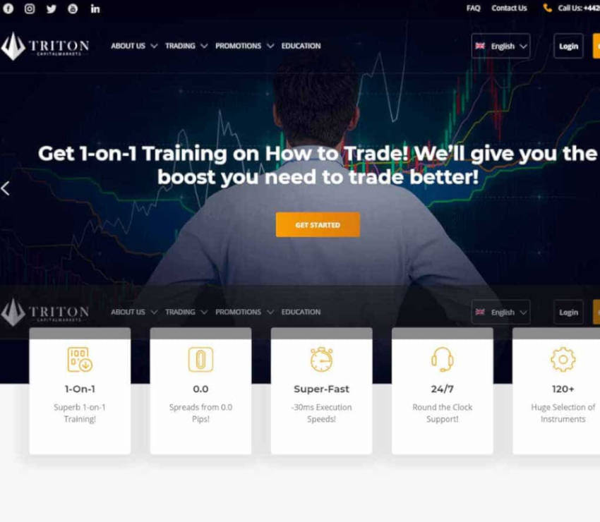 Página web de Triton Capital Markets