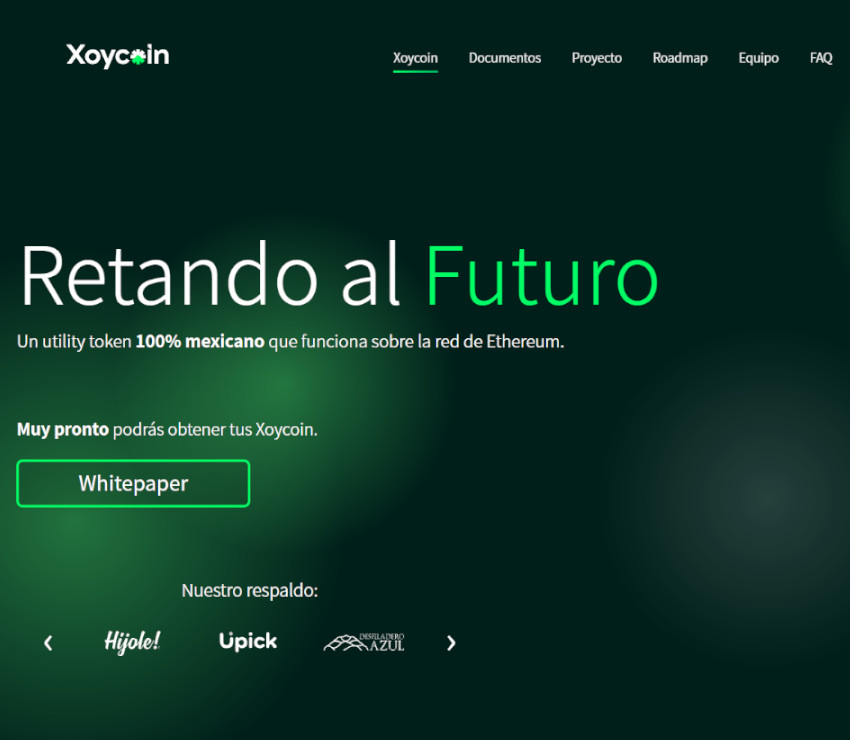 Página web de Xoycoin