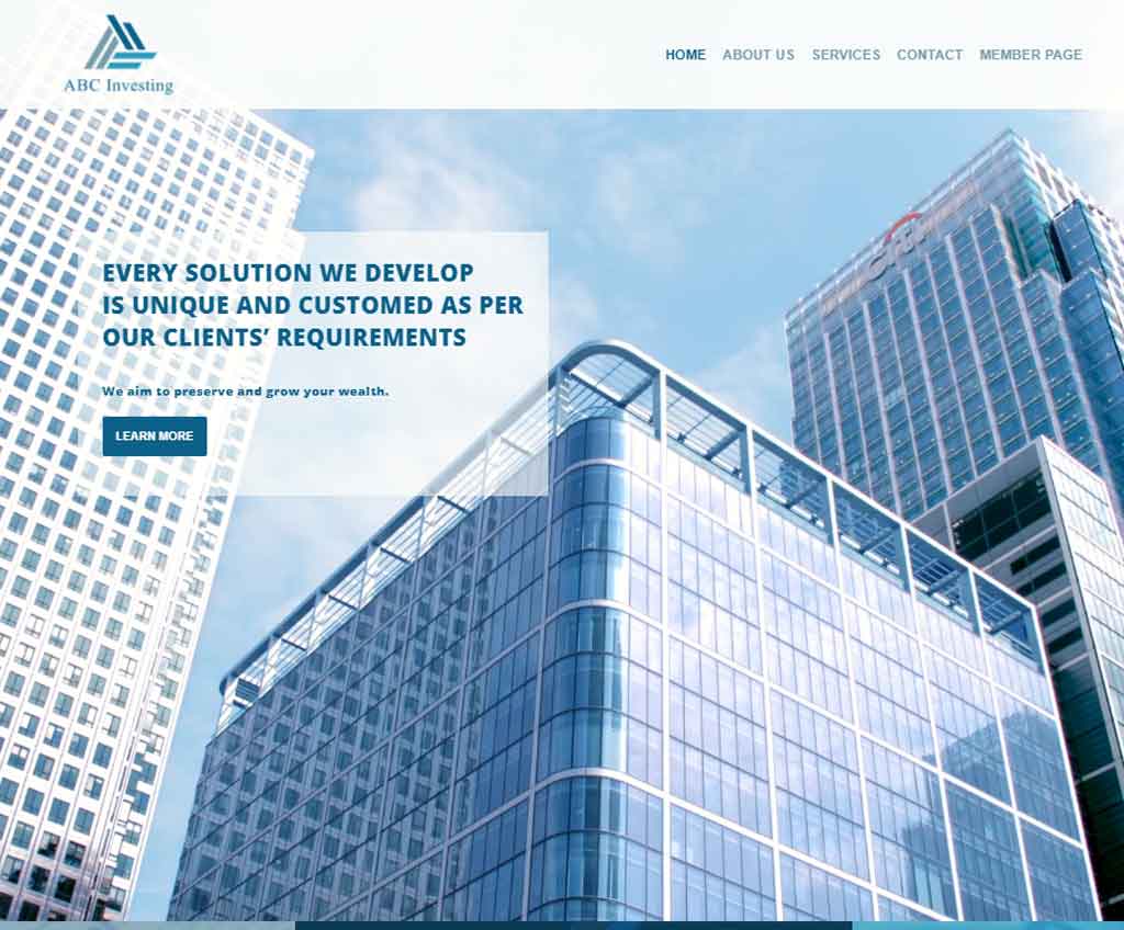 Página web de ABC Investing