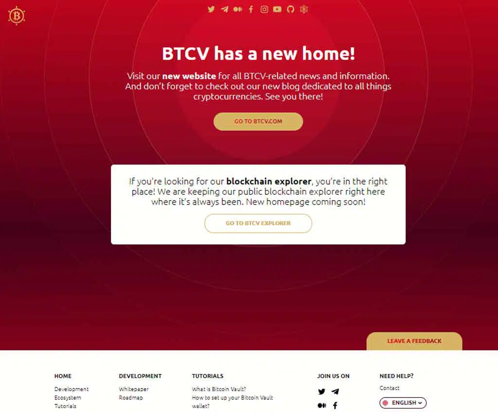 Página web de BTCV