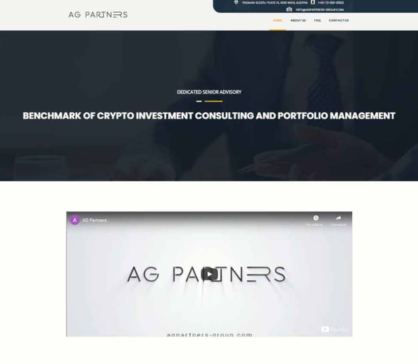 Página web de AG Partners