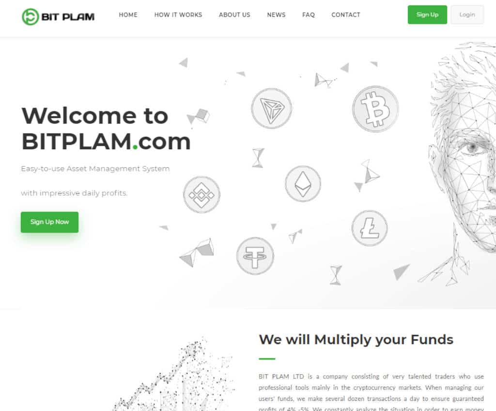 Página web de BitPlam.com