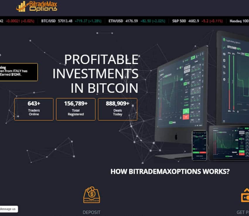 Página web de BitradeMaxOptions