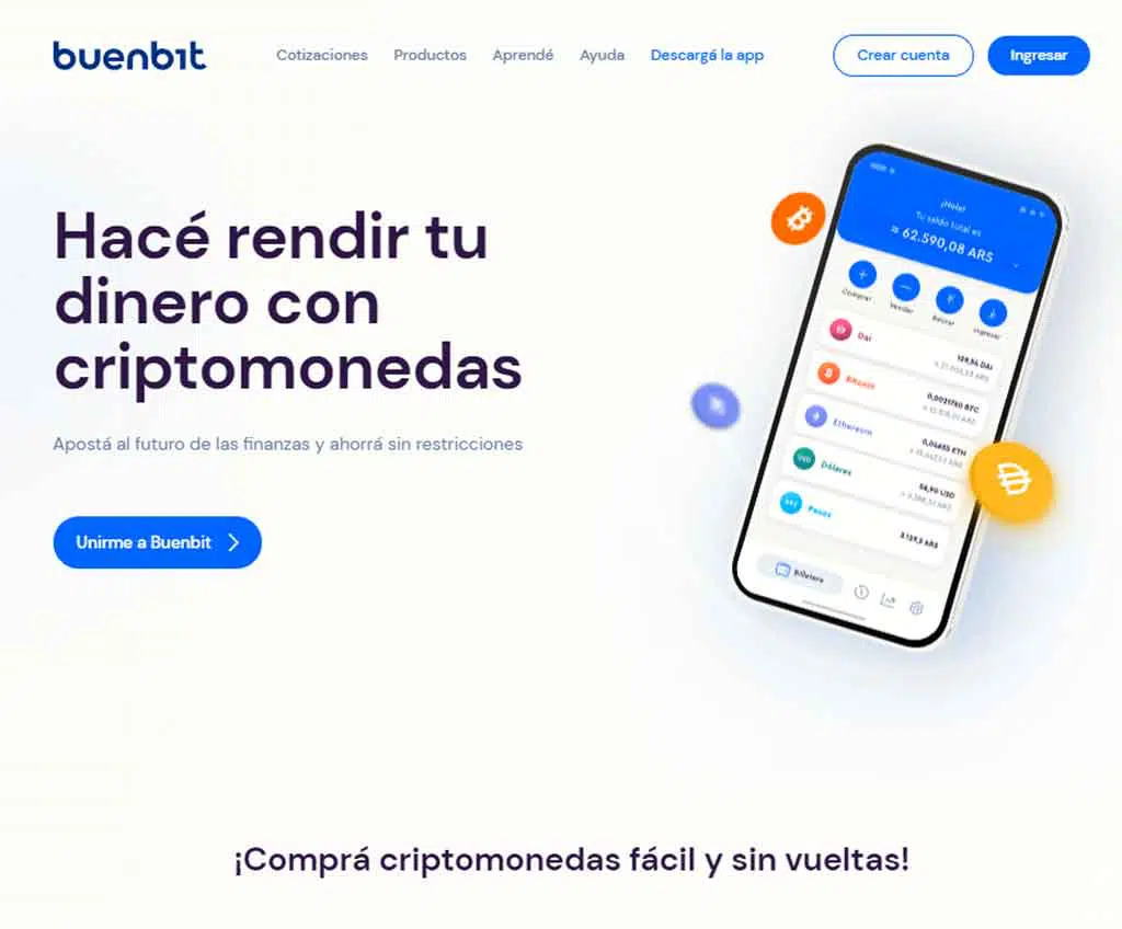 Página web de Buenbit