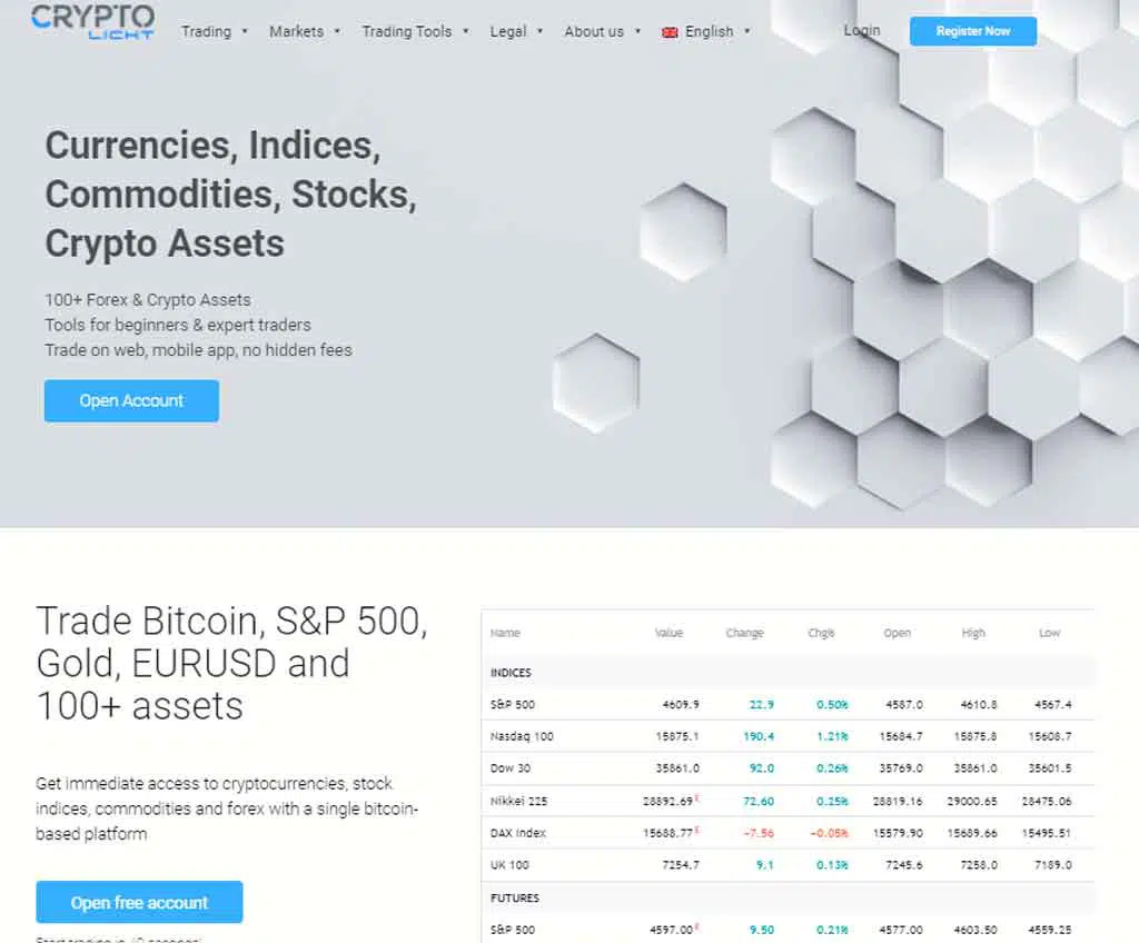Página web de Crypto Licht