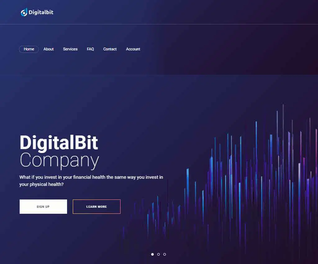 Página web de DigitalBit