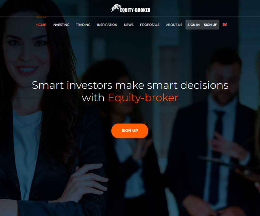 Página web de Equity-broker