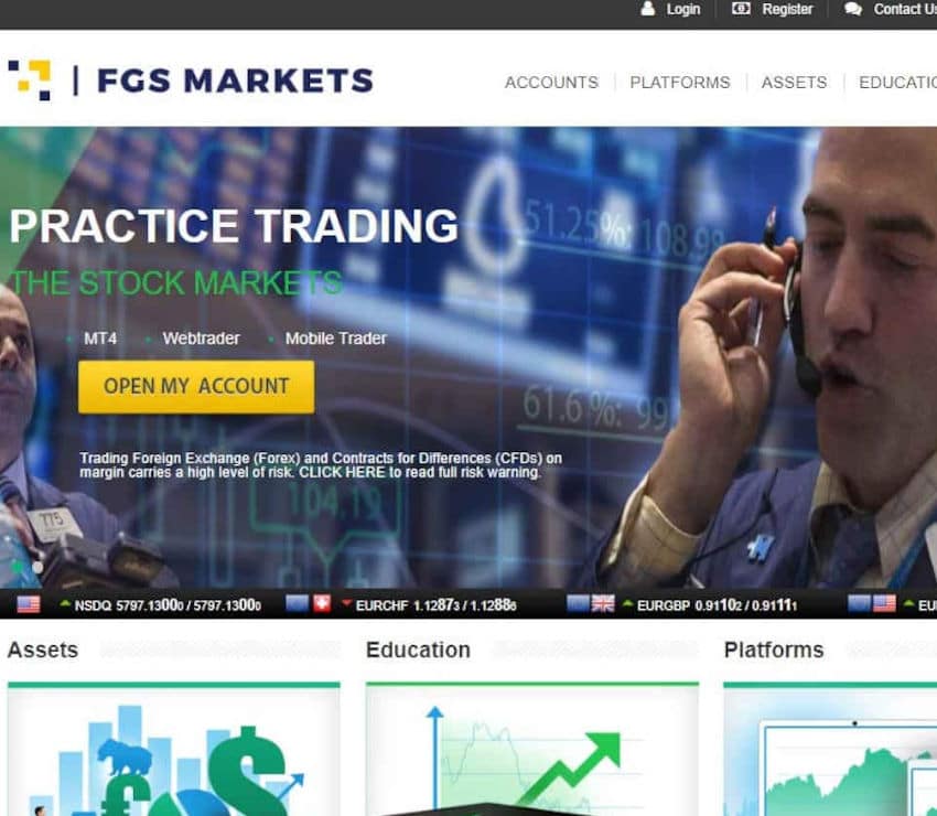 Página web de FGS Markets