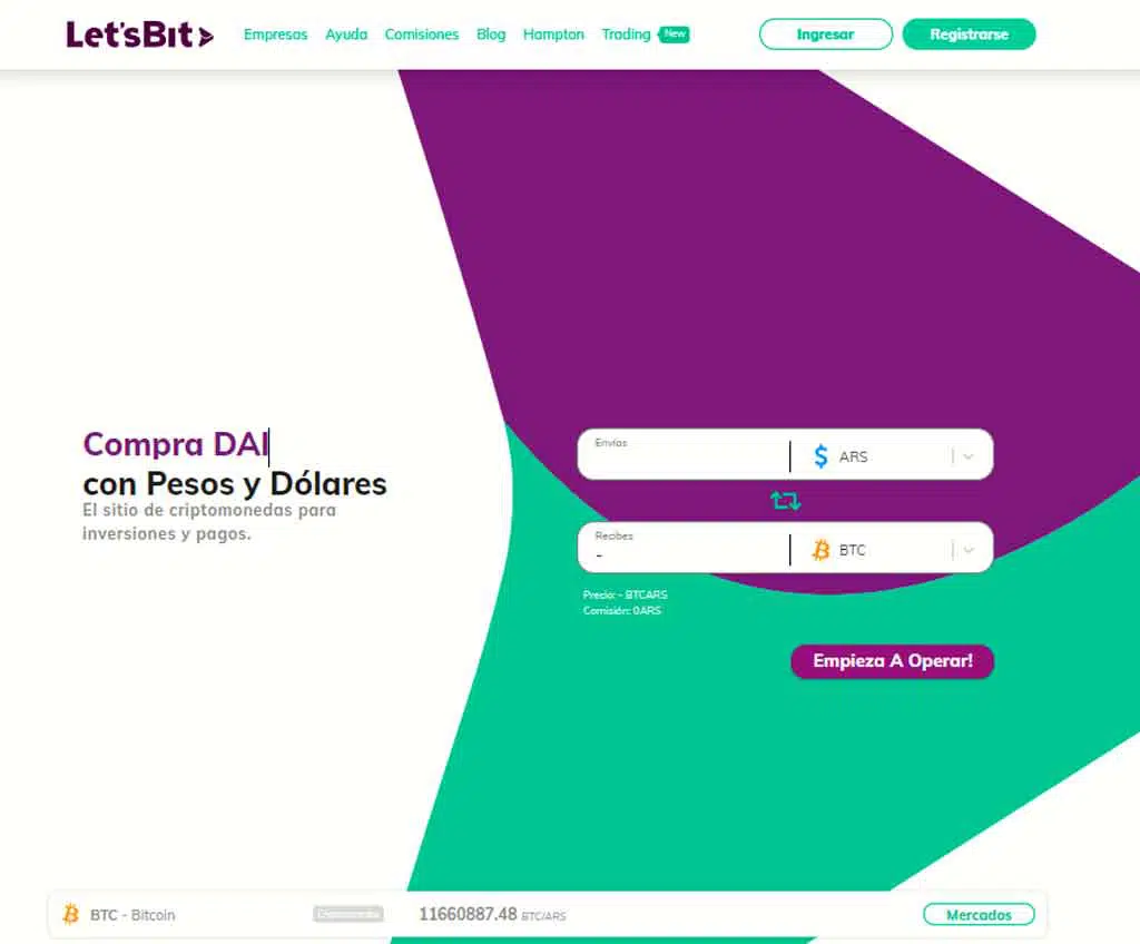 Página web de Let’sBit