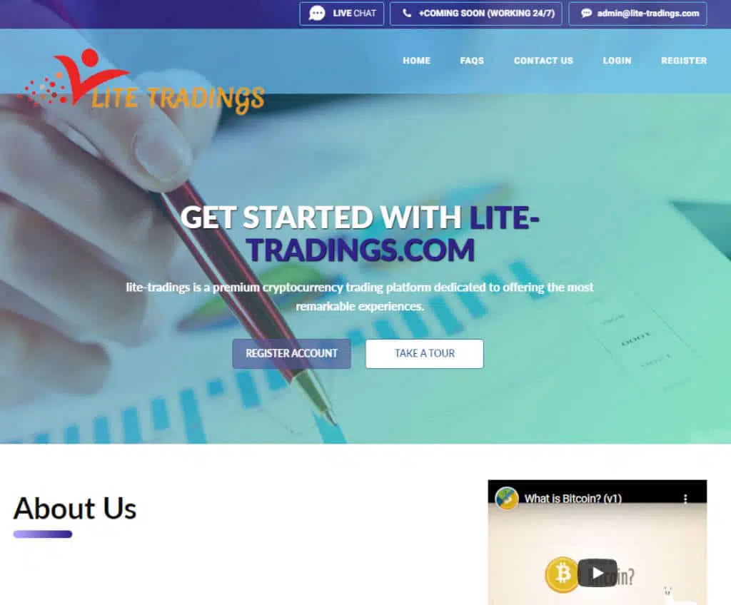 Página web de Lite Tradings