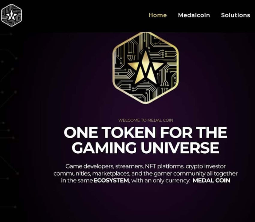Página web de Medalcoin