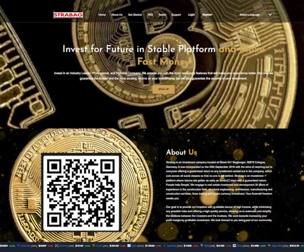 Página web de Strabag Investment