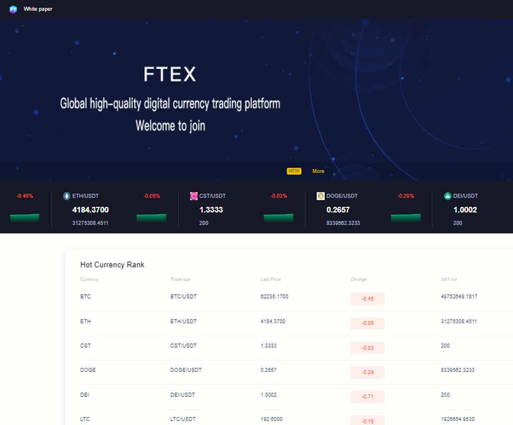 Página web de FTEXGlobal