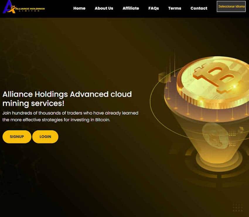 Página web de Alliance Holdings