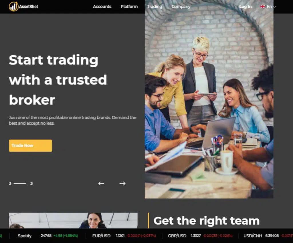 Página web de AssetShot