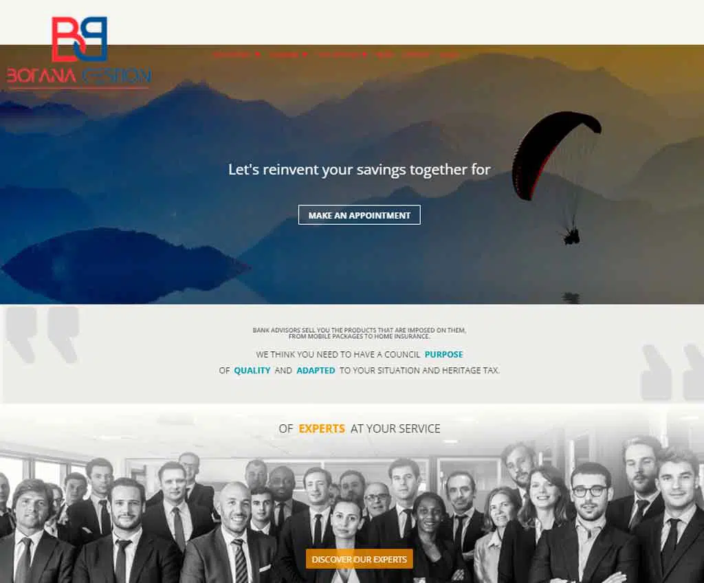 Página web de Botana Gestion