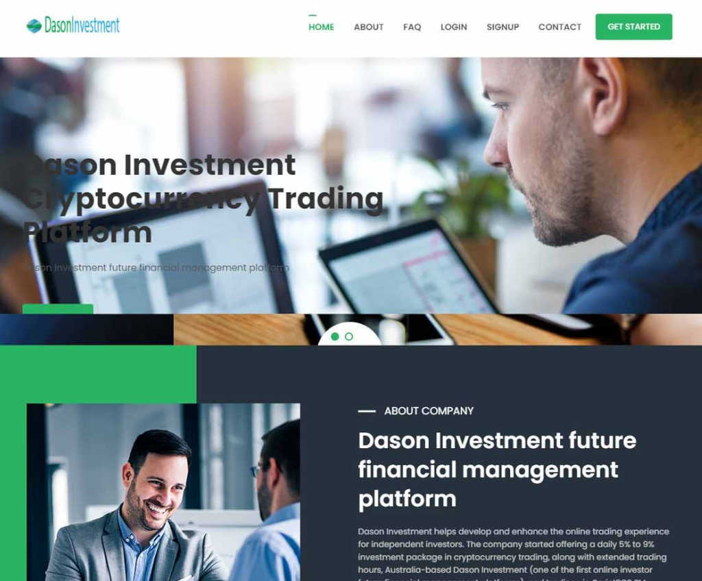 Página web de Dason Investment