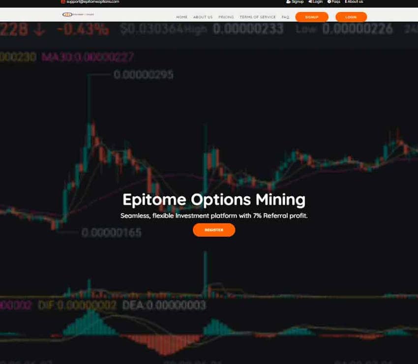 Página web de EpitomeFXtrade